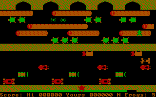 Frogger screenshot