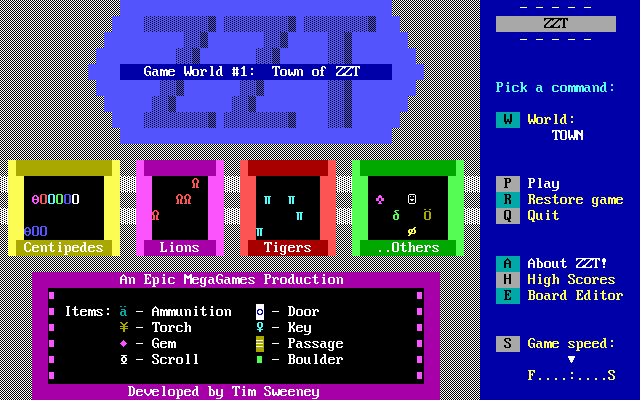 ZZT screenshot