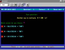 IBM Basic Quiz screenshot