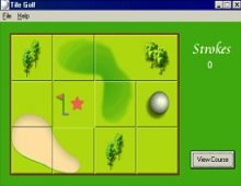 Tile Golf Puzzle screenshot